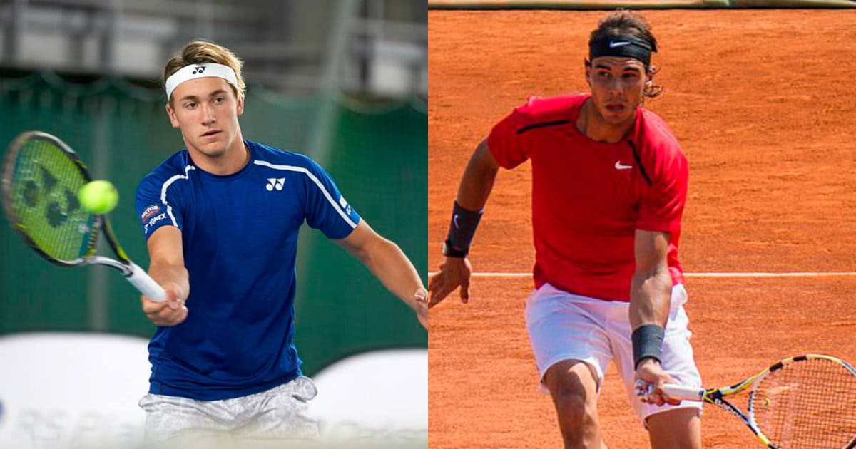 Casper Ruud og Rafael Nadal