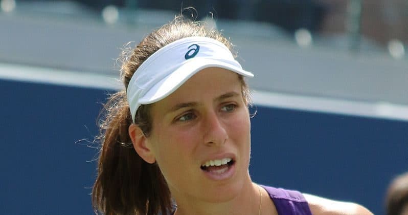Konta ute av Roland Garros