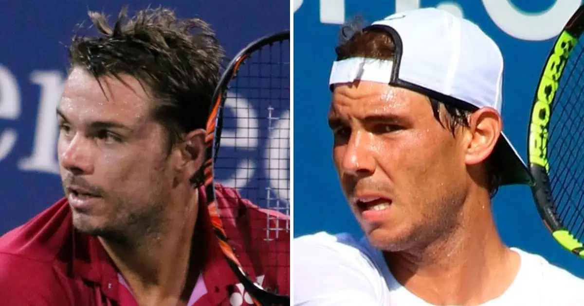 Stanislas Wawrinka og Rafael Nadal