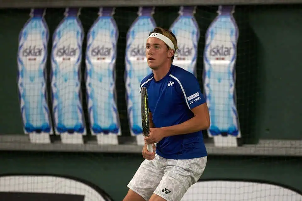 Casper Ruud er klar for finale. Foto: Espen Hildrup.