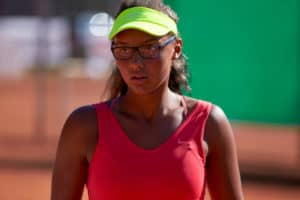 Astrid Wanja Brune Olsen kan nå NM-finale. Foto: Espen Hildrup, Norges Tennisforbund.
