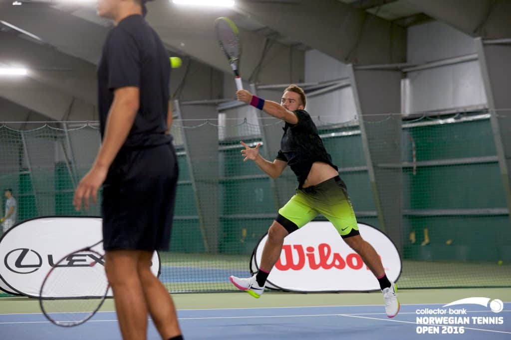Fredrik Ask tok seg videre til andre runde. Foto: Espen Hildrup.