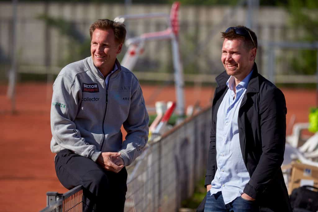 Christian Ruud gleder seg over sønnens suksess. Foto: Espen Hildrup, Norges Tennisforbund.