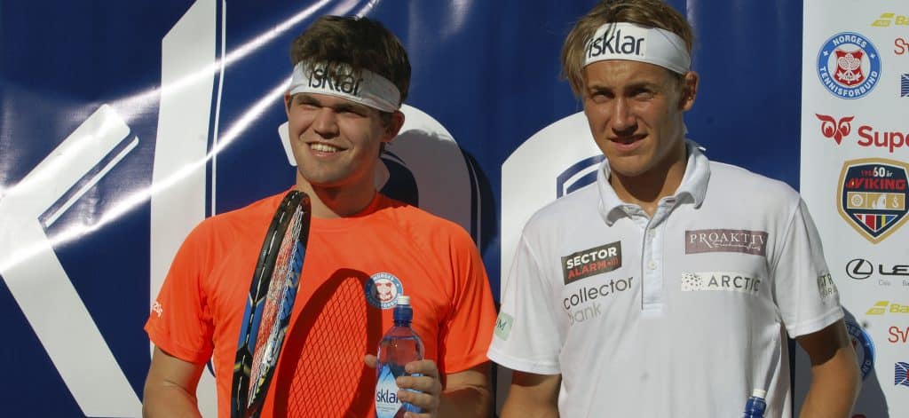 Magnus Carlsen og Casper Ruud. Foto: Odd-Sølve I. Grannes