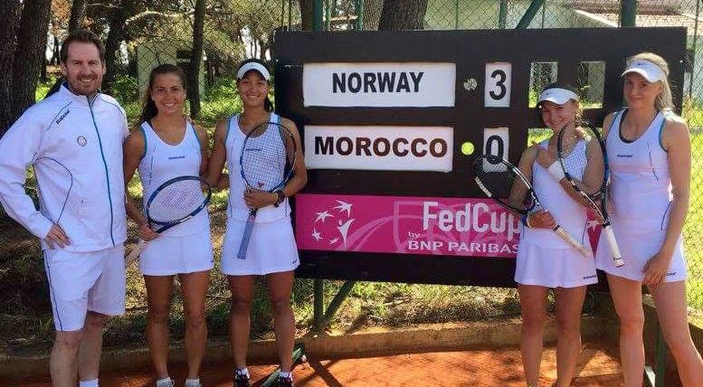 Jørgen Vestli har startet opp Fed Cup-treninger for de norske spillerne. 