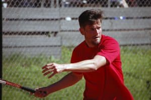 Christian Rivas tapte mot Casper Ruud. Foto: Odd-Sølve I. Grannes.