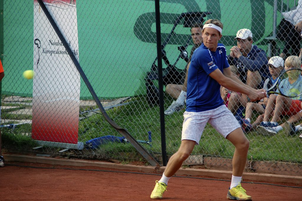 Casper Ruud står overfor en stor utfordring i Chengdu. Foto: Odd-Sølve I. Grannes.