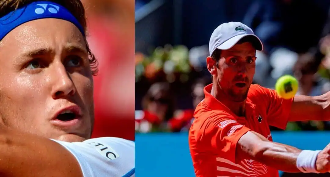 Presset verdens beste spiller i historisk tenniskamp