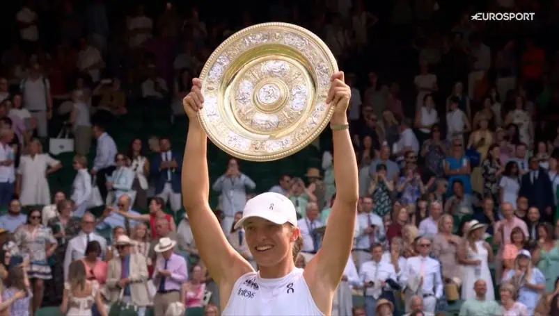 Første polske singles-vinner noensinne i Wimbledon